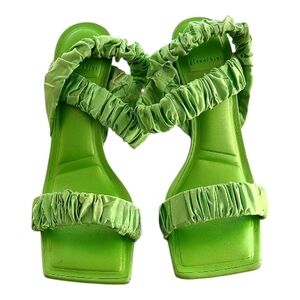 Gianni Bini Lime Green Heeled Sandals